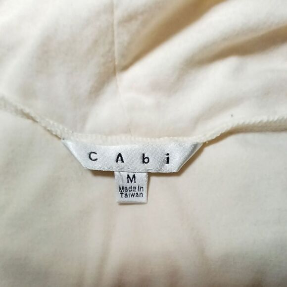 CAbi short sleeve side cinch cowl neck shirt top M - Picture 4 of 6